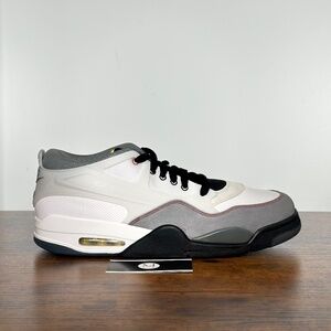 Jordan 4 RM Premium Black Smoke Grey Fire Red IB8052-100 Men's Size 12